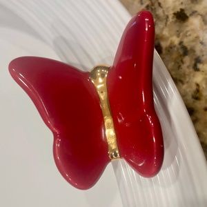Nora Fleming Red Butterfly Limited Edition Mini A291 NWT